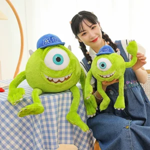 Mike Wazowski-gosedjur med hatt, 30/60 cm, mjuk plyschfigur