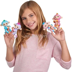 Fingerlings interaktivt babyapa-gosedjur med ljud och reaktioner