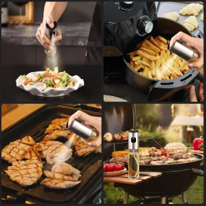Oljespruta i glas 100 ml för matlagning, sallad, BBQ och airfryer 10 Oljespruta i glas 100 ml för matlagning, sallad, BBQ och airfryer
