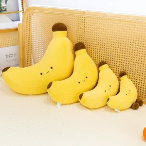 Banan gosedjur i 25 cm, mjuk plyschfigur för hem och present