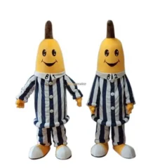 Bananmaskotdräkt för vuxna – 2-delad cosplay- och festdräkt