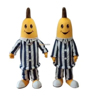Bananmaskotdräkt för vuxna – 2-delad cosplay- och festdräkt