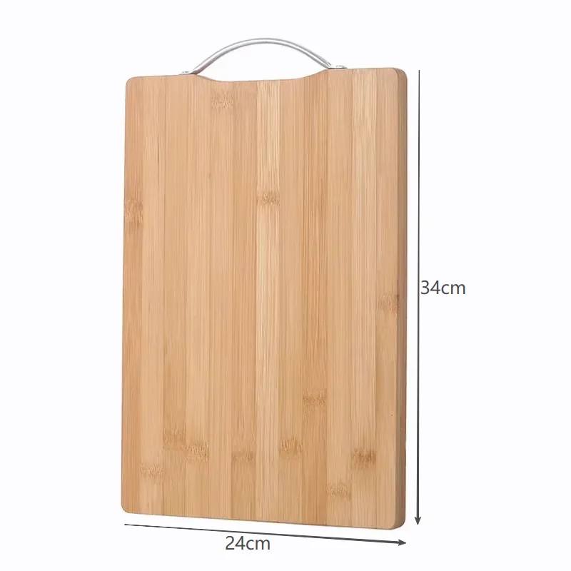 Dubbelsidig skärbräda i naturbambu med handtag, rektangulär 9 Dubbelsidig skärbräda i naturbambu med handtag, rektangulär - Bild 9