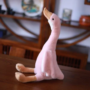 Långhalsad gås-gosedjur 35 cm mjuk plyschleksak