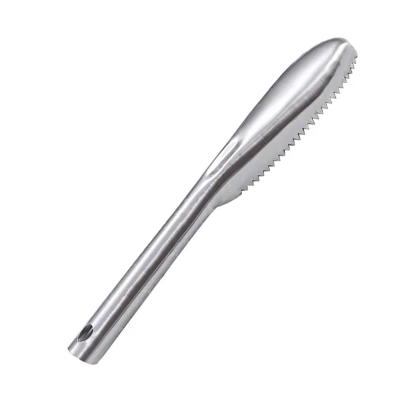 Fiskfjällssrapa i rostfritt stål med ergonomiskt handtag 7 Fiskfjällssrapa i rostfritt stål med ergonomiskt handtag - Bild 7