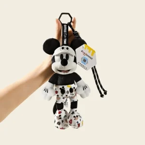 Disney Mickey Mouse plyschnyckelring som väskhänge och charm 10 Disney Mickey Mouse plyschnyckelring som väskhänge och charm