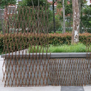 Alternative view of Flexible Solid Wood Fence Enclosure Partition Garden Outdoors Courtyard Balcony Wall Decoration Climb Pergola Grid Bamboo