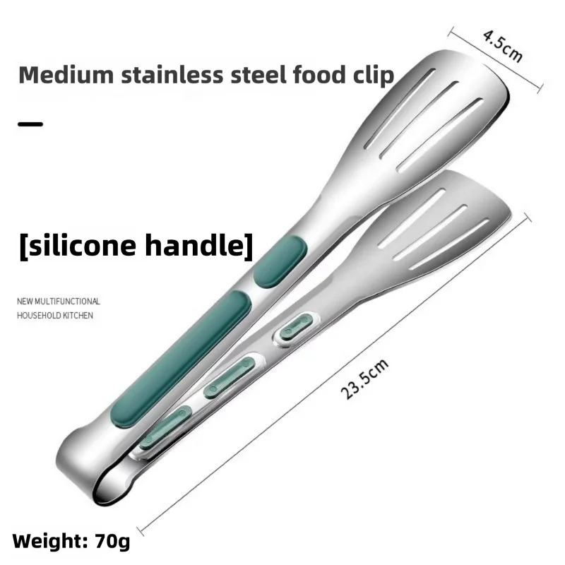 Non-slip matpincett i rostfritt stål för grill, buffé och kök 7 Non-slip matpincett i rostfritt stål för grill, buffé och kök - Bild 7