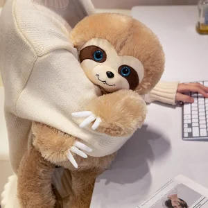 Alternative view of Kawaii sengosedjur i plysch – mjuk sloth-kudde med PP-bomull
