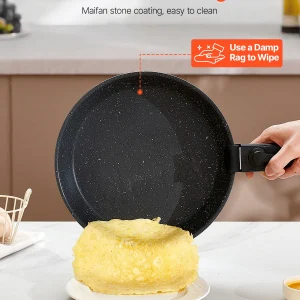 17-delars nonstick-kokkärlsset i granit för induktion