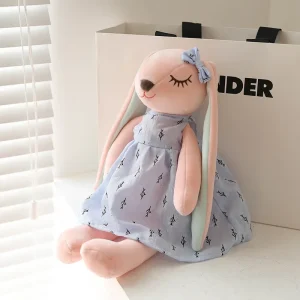 Kawaii kaningosedjur med långa öron, 35 cm – mjuk sovdocka