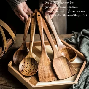 5-delat köksredskapsset i trä för non-stick panna 8 5-delat köksredskapsset i trä för non-stick panna