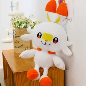 Scorbunny Pokémon stor plyschleksak gosedjur finns i flera storlekar
