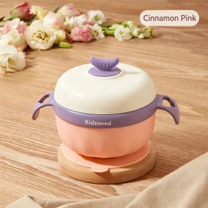 Isolerad barnmatsbowl med temperaturkontroll och sugkopp