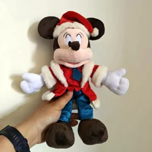 Alternative view of Disney Musse Pigg och Mimmi gosedjur med tomteluva och juldetaljer