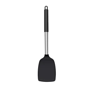 Silikonspatelset med värmetålig nonstick-yta och stålskaft