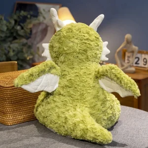20 cm drakgosedjur i mjuk plysch med långt lockigt fluff