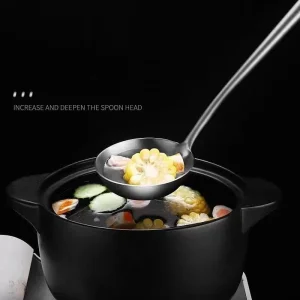 304 rostfritt stål köksredskapsset: wokspatel, hålslev och slev