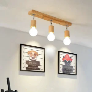 Justerbar nordisk LED-spotlight i trä med 1 eller 3 huvuden 12 Justerbar nordisk LED-spotlight i trä med 1 eller 3 huvuden