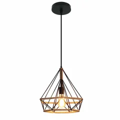 Retro pendellampa i metall och hamparep, vintage taklampa med E27 27 Retro pendellampa i metall och hamparep, vintage taklampa med E27