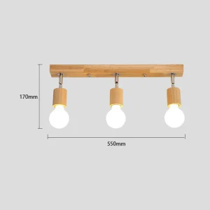 Justerbar nordisk LED-spotlight i trä med 1 eller 3 huvuden 14 Justerbar nordisk LED-spotlight i trä med 1 eller 3 huvuden