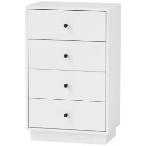 Alternative view of Modernt sideboard med 4 lådor, vit förvaring till vardagsrum och hall