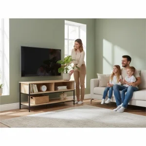 Alternative view of TV-bänk Sonoma ek 100x35x45 cm i konstruerat trä