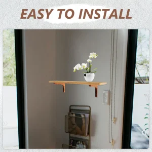 Sturdy wood shelf bracket L-formad hörnbeslag för vägghylla