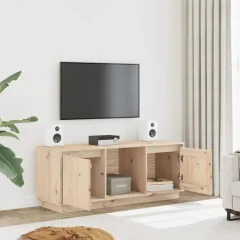 TV-bänk i massiv furu 110,5x35x44 cm, Sonoma Oak