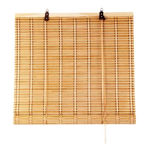 Naturfärgade bambuverandegardiner i venetiansk stil 90x160 cm