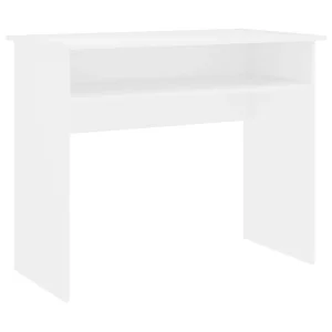 Alternative view of Vit skrivbord 90 x 50 x 74 cm i konstruerat trä med hyllplan