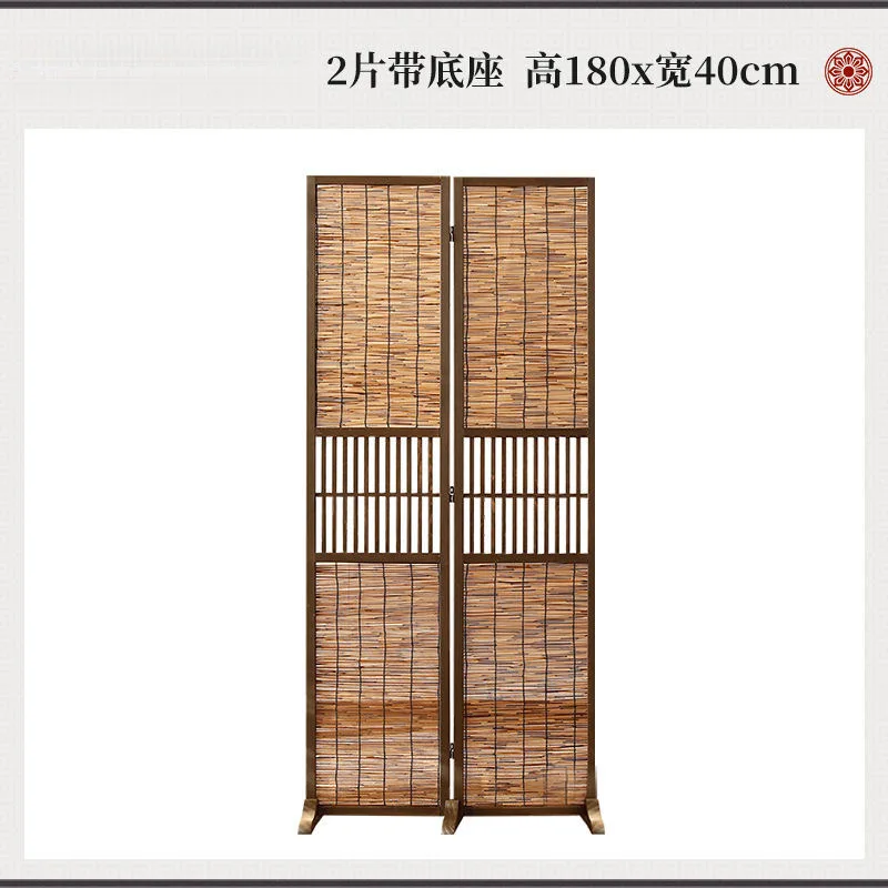 Reedskärm i zen- och retrostil – vikbar rumsavdelare 6 Reedskärm i zen- och retrostil – vikbar rumsavdelare - Bild 6