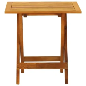 Hopfällbart bistrobord i massivt akaciaträ 46 x 46 x 47 cm