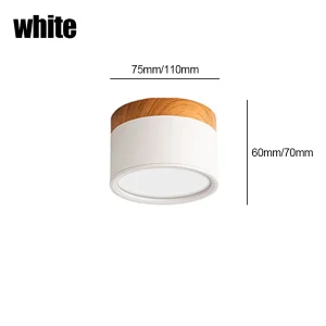 LED takspotlight 5W–15W, nordisk ytmonterad taklampa med dimmer 18 LED takspotlight 5W–15W, nordisk ytmonterad taklampa med dimmer