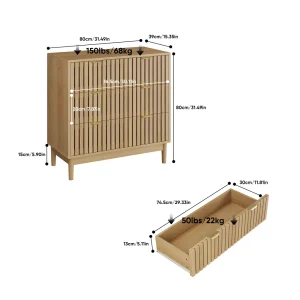 Alternative view of Mid century-byrå med 3 lådor – multifunktionell organizer i trä