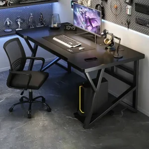 Modernt gaming- och skrivbord med stolset för hem, studie och kontor