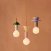Nordisk pendellampa i trä med LED, E27 och modern design 21 Nordisk pendellampa i trä med LED, E27 och modern design