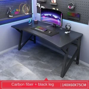 Modernt gaming- och skrivbord med stolset för hem, studie och kontor