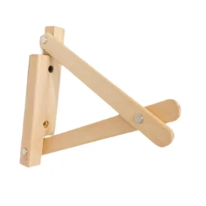 DIY dekorativ väggfäste för hyllor med fördragna kabelhål