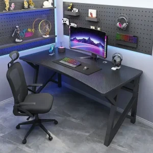 Alternative view of Modernt gaming- och skrivbord med stolset för hem, studie och kontor