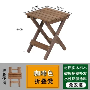 Fällbart träbord för utomhusbruk, picknick och balkong