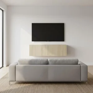 Väggmonterat TV-skåp Sonoma ek 100 x 30 x 30 cm i konstruerat trä