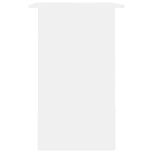 Vit skrivbord 90 x 50 x 74 cm i konstruerat trä med hyllplan