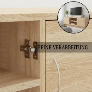 Tv-bänk i Sonoma ek 102x30x37,5 cm, modern förvaringsmöbel