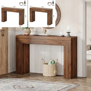 Rustikt konsolbord i farmhouse-stil 63 tum, för hall och soffa