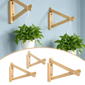 DIY dekorativ väggfäste för hyllor med fördragna kabelhål