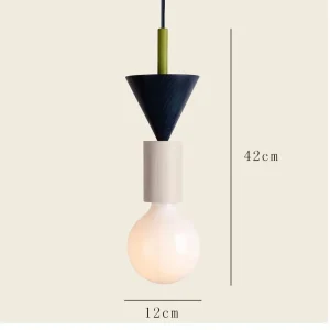Nordisk pendellampa i trä med LED, E27 och modern design