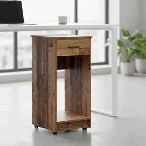 Computer cabinet med låda för PC-torn och kabelförvaring