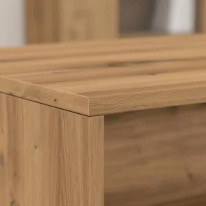 Handgjort TV-bord i ek 100x40x40 cm av konstruerat trä