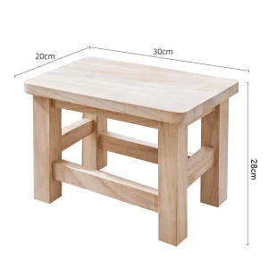 Modern minimalistisk pall i massivt trä för hall och vardagsrum